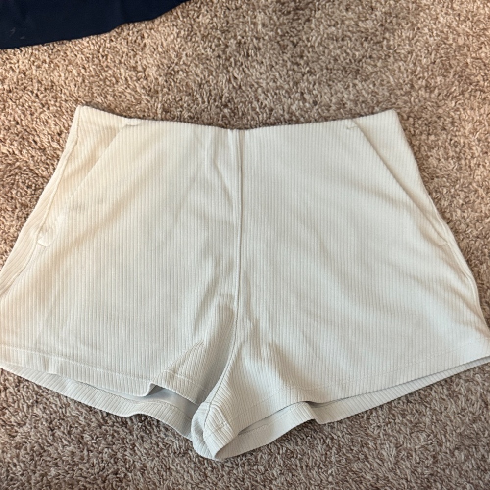 lululemon cream shorts